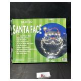 Lighted Santa face decor
