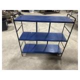 Vintage metal book shelf