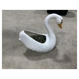 Vintage plastic Swan planter