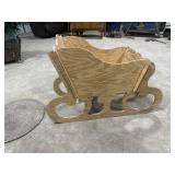 Hand made wooden sleigh