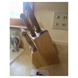 Knives in knife block