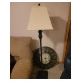 Floor lamp and wall clock