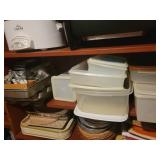 Tupperware, pans & cookie cutters