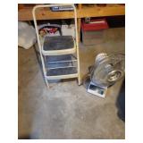 Step stool & fan