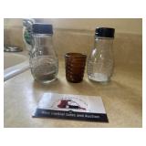Salt and pepper shakers, toothpick holder