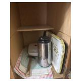 Vintage metal trays and misc