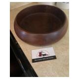 Hand carved wooden bowl