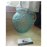Aqua Anchor hocking pitcher