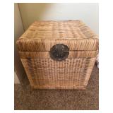 Wicker storage chest