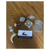 Broaches and pins