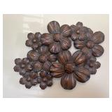 Floral metal wall decor