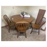 Dining room table and chairs