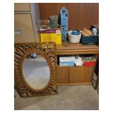 Stand with misc decor