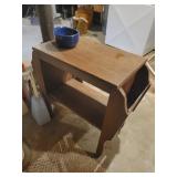 Wooden magazine rack