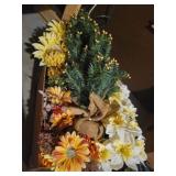 Floral decor and tree