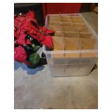 Tote with ribbon and flower