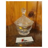Crystal glass dish