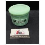 Jadeite sugar jar