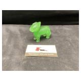 Jadeite glass lion dog