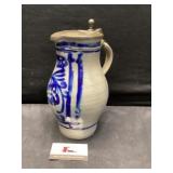 Stoneware salt glaze pitcher