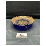Antique Northwood amethyst Verre D footed fruit