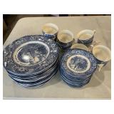 Liberty blue dish set