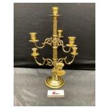 Brass candelabra