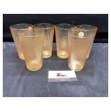Carnival glass drinking glasses