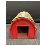 Handmade wooden round top machine shed