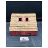 Handmade wooden chicken coop