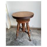 Antique claw foot piano  stool