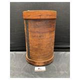 Vintage wooden crate barrel