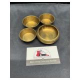 Graduated brass bowls