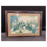 Framed ' Head over heels' print