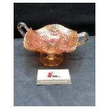 Marigold Carnival glass bowl