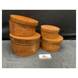 Wood nesting boxes
