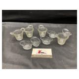Miniature glass dishes