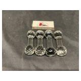 Cut crystal knife rests