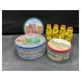 Sports tins and cinnamon and sugar sport