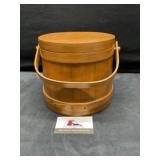 Wood firkin bucket