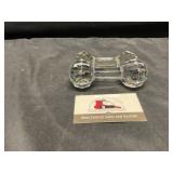 Cut crystal barbell knife rests