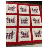 Scotty dog lap quilt