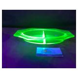 Uranium glass dish