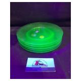 Uranium glass plates