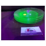 Uranium glass plates
