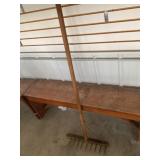 Antique wood rake