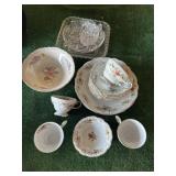 Haviland and misc cut glass