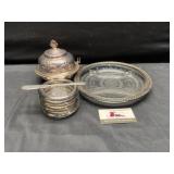 Vintage silver dish set