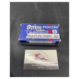 Fiocchi 9 MM qty 50