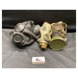 Three Gas masks